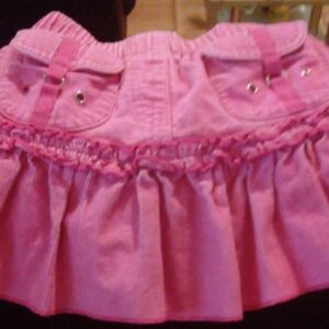 Gonnellina in velluto rosa taglia 104