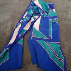 Sciarpa fine toni blu 25x120 cm