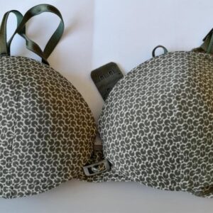 Reggiseno imbottito verde e beige misura 70A