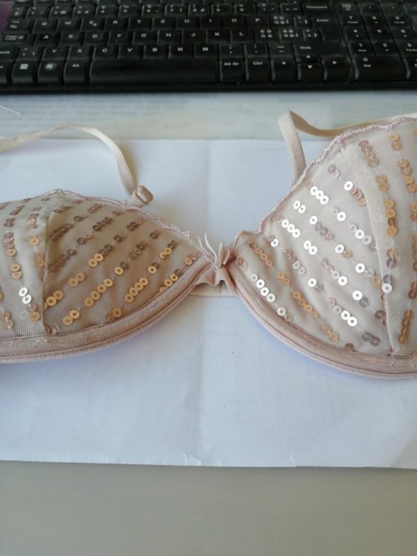 Reggiseno imbottito salmone misura 75B