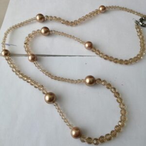 Collana con pietre color bronzo