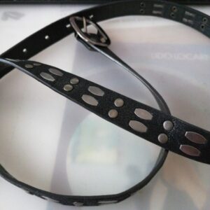 Cintura n pelle nera 85 cm