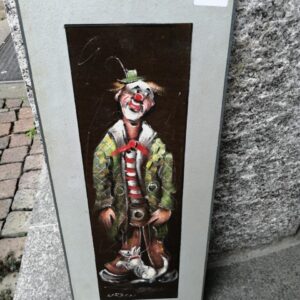 Quadro con Pagliaccio 60x26 cm