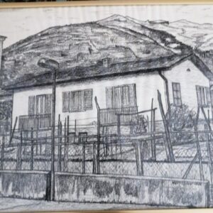 Disegno in carboncino del 1888 da Masnolder 40,5x30.5