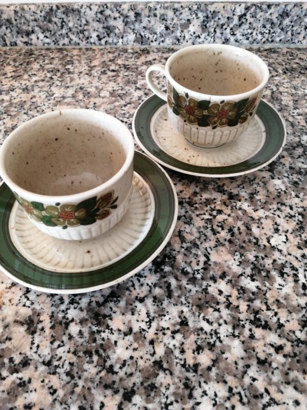2 tazze con piattino in porcellana Winterling Marktleuten