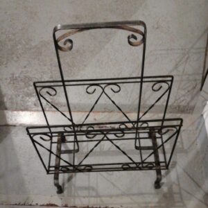 Porta riviste in ferro battuto