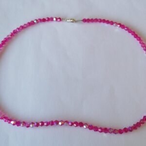 Girocollo perline rosa forte 40 cm