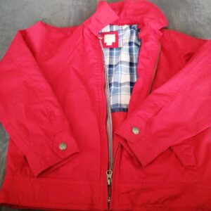 Giubbotto rosso primaverile taglia 140/146