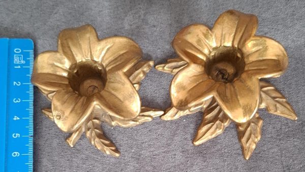 Porta candele in ottone circa 6 cm