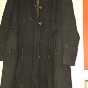 Mantello nero con cappuccio taglia 44