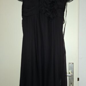 Vestito elegante nero con sottoveste inclusa taglia S