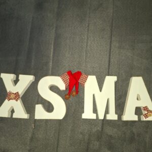 4 lettere X S M A altezza 11 cm larghezza 8 cm al pz 2.00 fr.