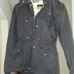 Giaccone invernale con pelo e cappuccio taglia S