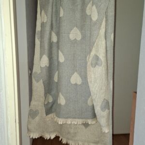 Sciarpa grande toni beige